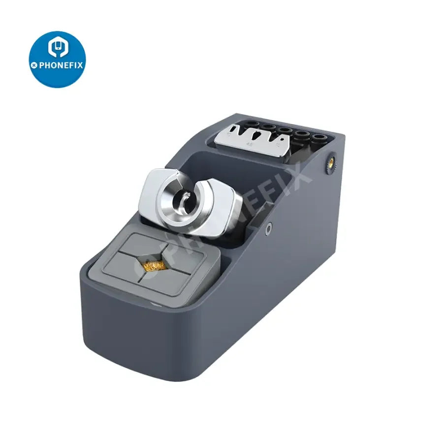 PhoneFix T245 soldering iron tip set with handle seat for Aixun T3A T3B, featuring precision tips for electronic soldering.