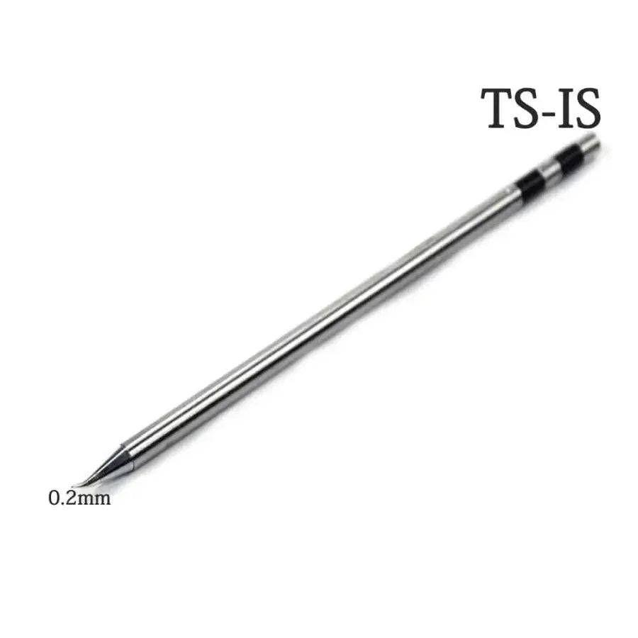 Pointe de fer à souder Quick TS1200A de PHONEFIX, gros plan sur la pointe de soudage métallique pour un travail de soudure précis.
