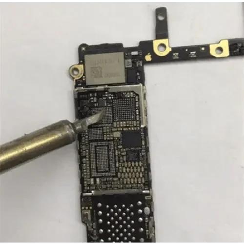 Original PHONEFIX electric solder iron tips for QUICK TS1200A soldering station, showcasing replacement tips and nozzles for precise soldering.