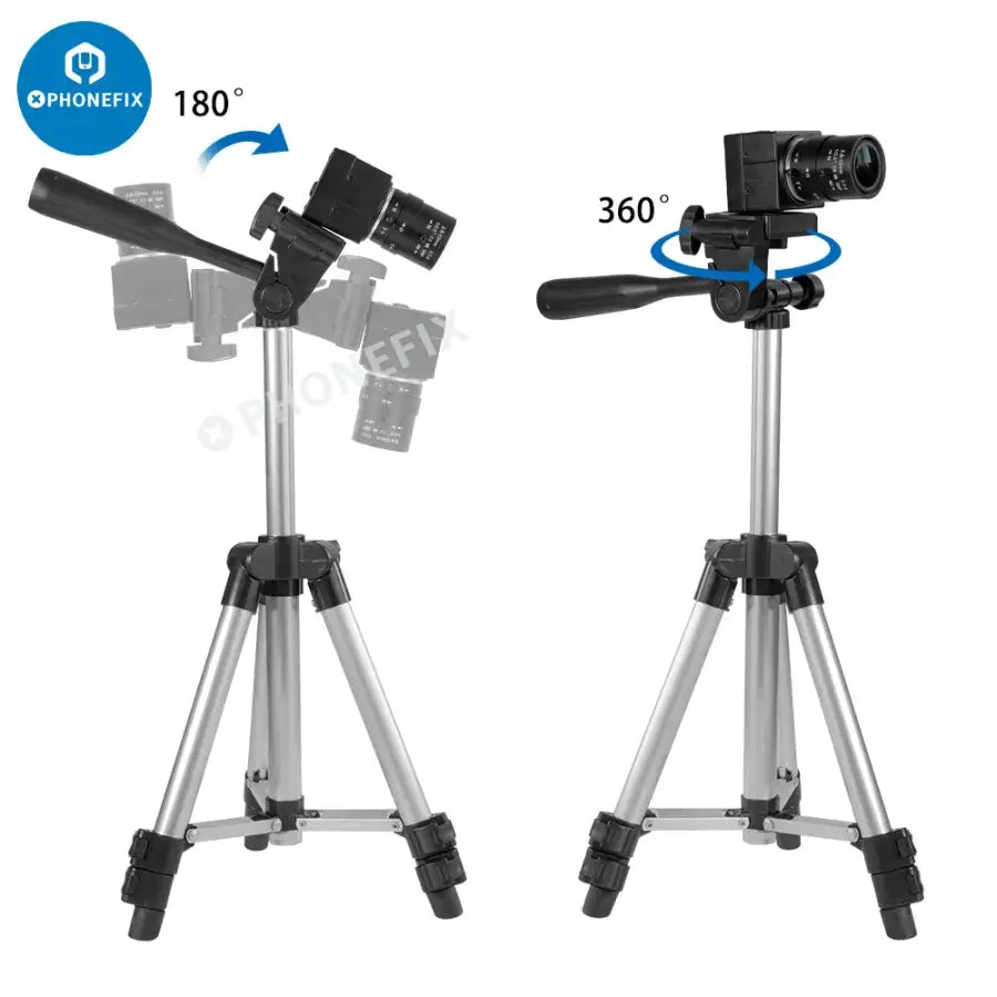 PhoneFIX tripod stand for phone camera, ideal for live streaming and photography, providing stable support for mobile devices.