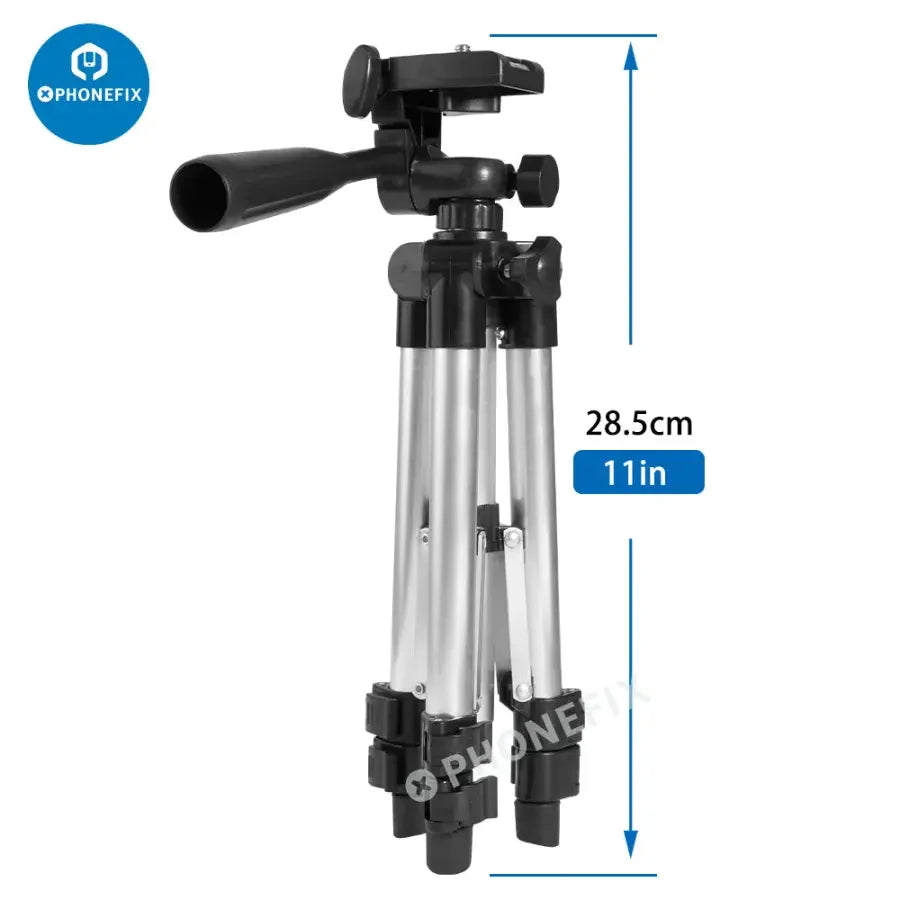 PHONEFIX tripod stand for phone camera, ideal for live streaming and photography, providing stable support for smartphone cameras.