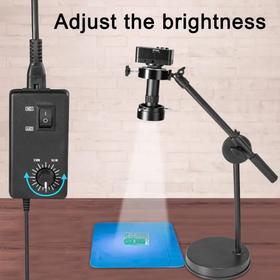 PHONEFIX 38MP HDMI 1080P live streaming camera for industrial microscopy, USB connection, suitable for SMD soldering inspections.