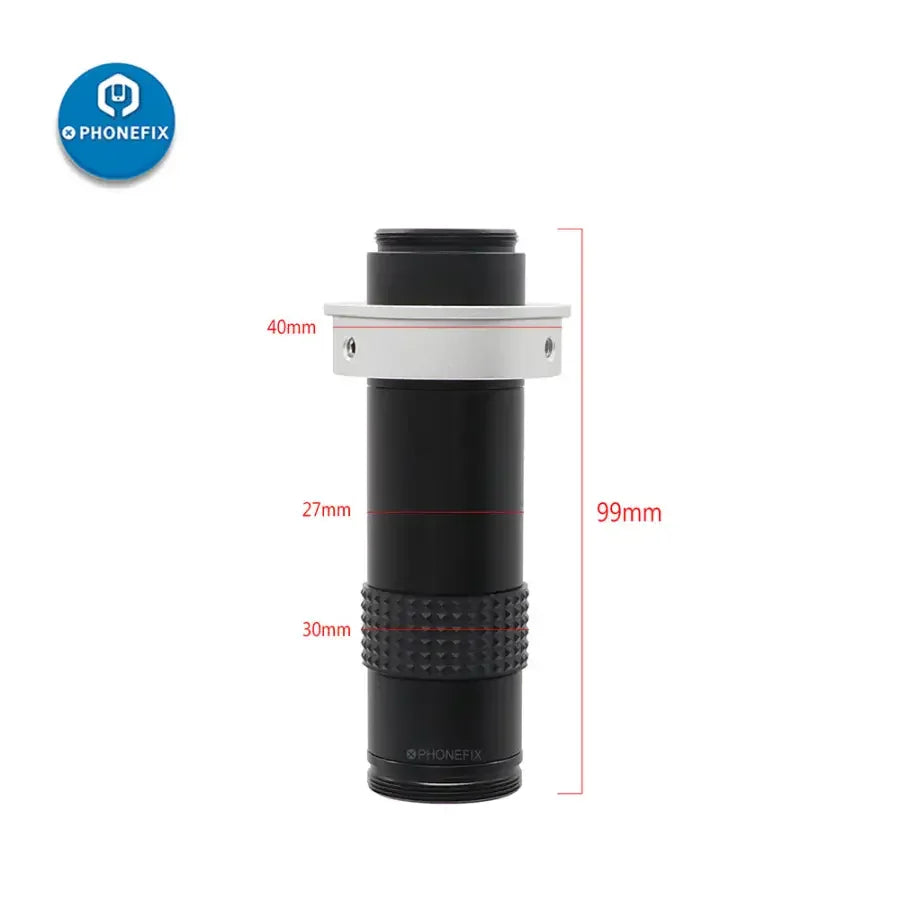 PHONEFIX 4K 48MP digital microscope kit with industrial camera and zoom lens, ideal for live streaming and detailed inspection.