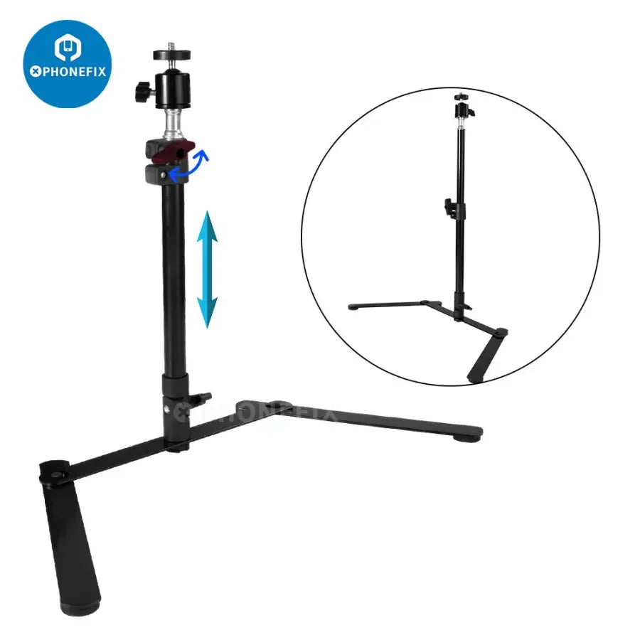PHONEFIX 4K 48MP digital microscope kit with industrial camera and zoom lens, ideal for live streaming and detailed inspection.