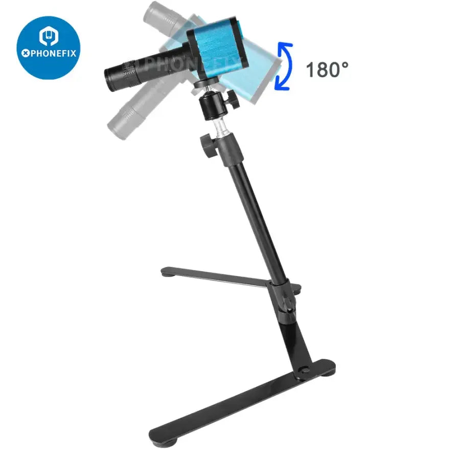 PHONEFIX 4K 48MP digital microscope kit with industrial camera and zoom lens, ideal for live streaming and detailed close-up views.
