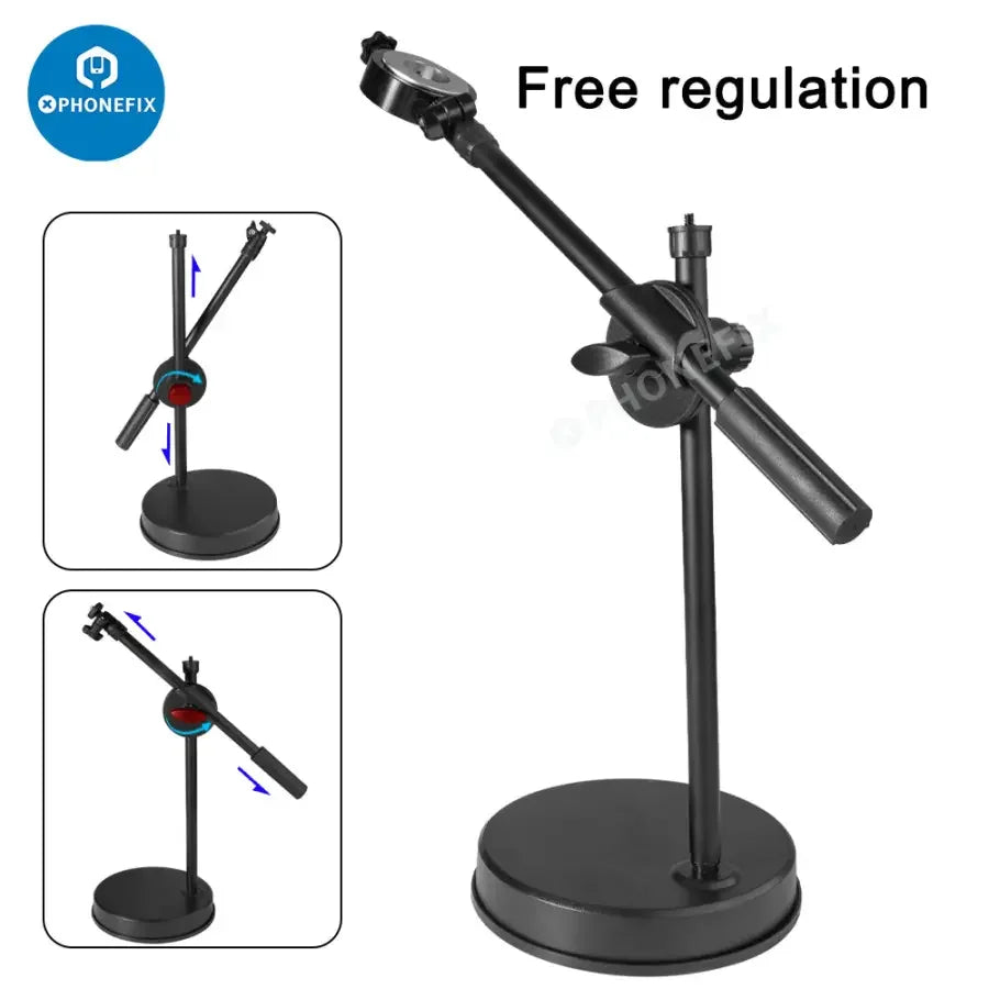 PHONEFIX 4K HDMI USB microscope with 48MP camera for live streaming, PCB repair, and detailed electronic inspection.