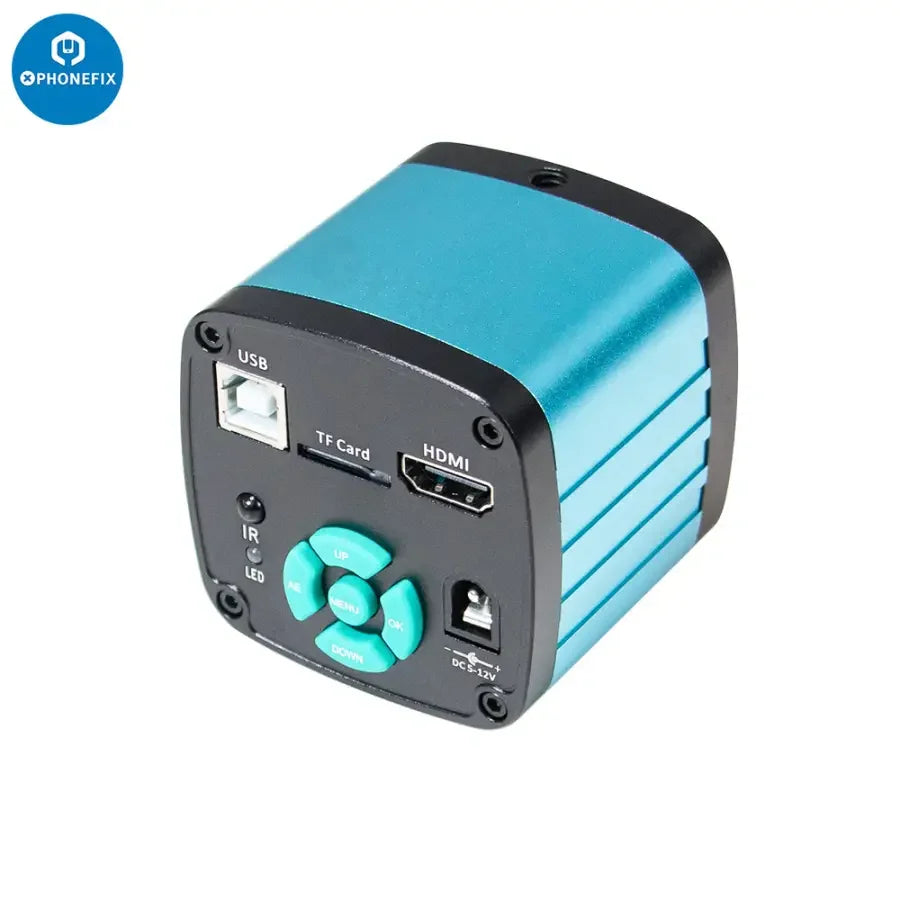 PHONEFIX 4K HDMI USB Microscope live streaming camera with 48MP video, ideal for PCB repair and detailed close-up inspections.
