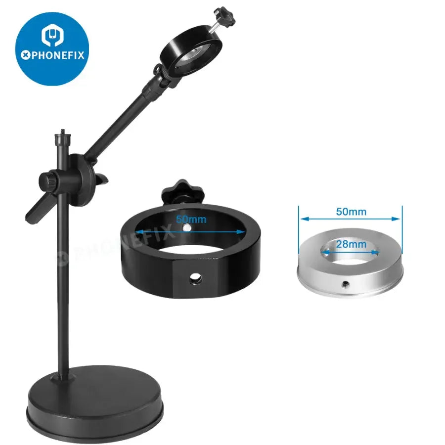 PHONEFIX 4K HDMI USB microscope camera with 48MP for live streaming and PCB repair, featuring full set and high-resolution video capabilities.