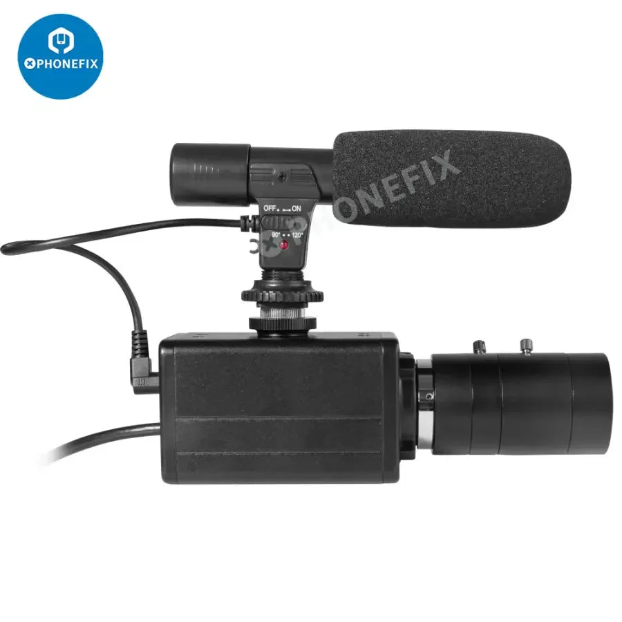 PHONEFIX 5.0MP 4K USB webcam with 10X optical zoom, HD camera, and built-in microphone for live streaming and video calls.