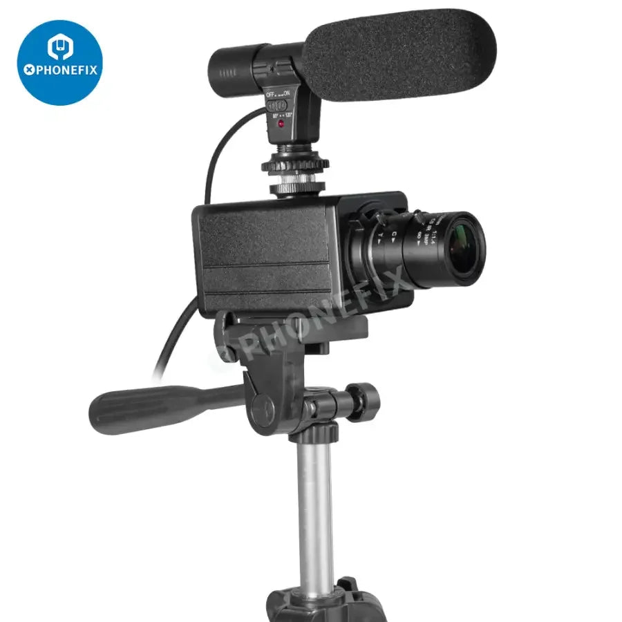 PHONEFIX 5.0MP 4K USB webcam with 10x optical zoom, HD video, and built-in microphone for live streaming and video calls.