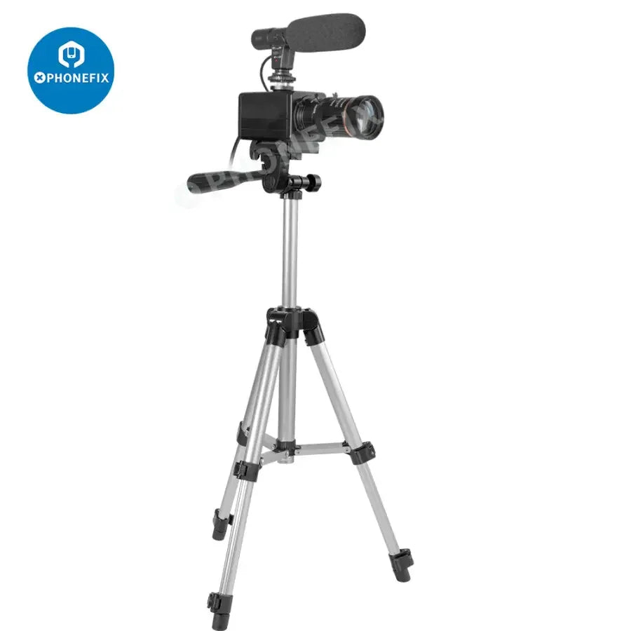PHONEFIX 5.0MP 4K USB webcam with 10X optical zoom, HD video, and built-in microphone for live streaming and video calls.