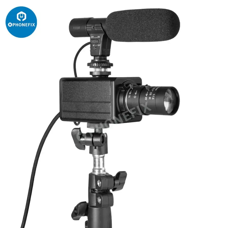 PHONEFIX 5.0MP 4K USB webcam with 10x optical zoom, HD video, and built-in microphone for live streaming and video calls.