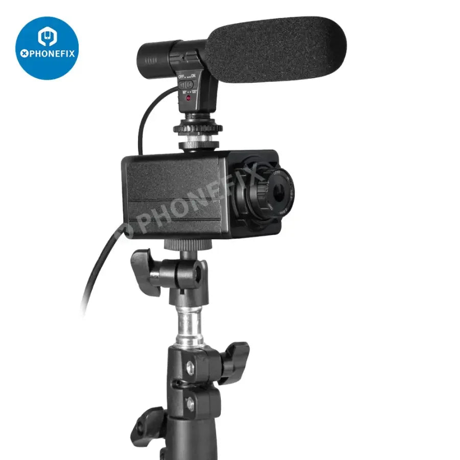 PHONEFIX 5.0MP 4K USB webcam with 10x optical zoom, HD camera, and built-in microphone for live streaming and video calls.