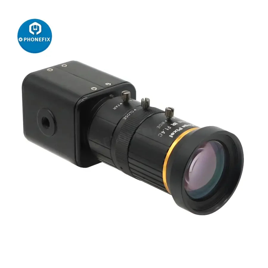 PHONEFIX 1080p live stream camera with 8-50mm lens, ideal for broadcasting and online streaming.