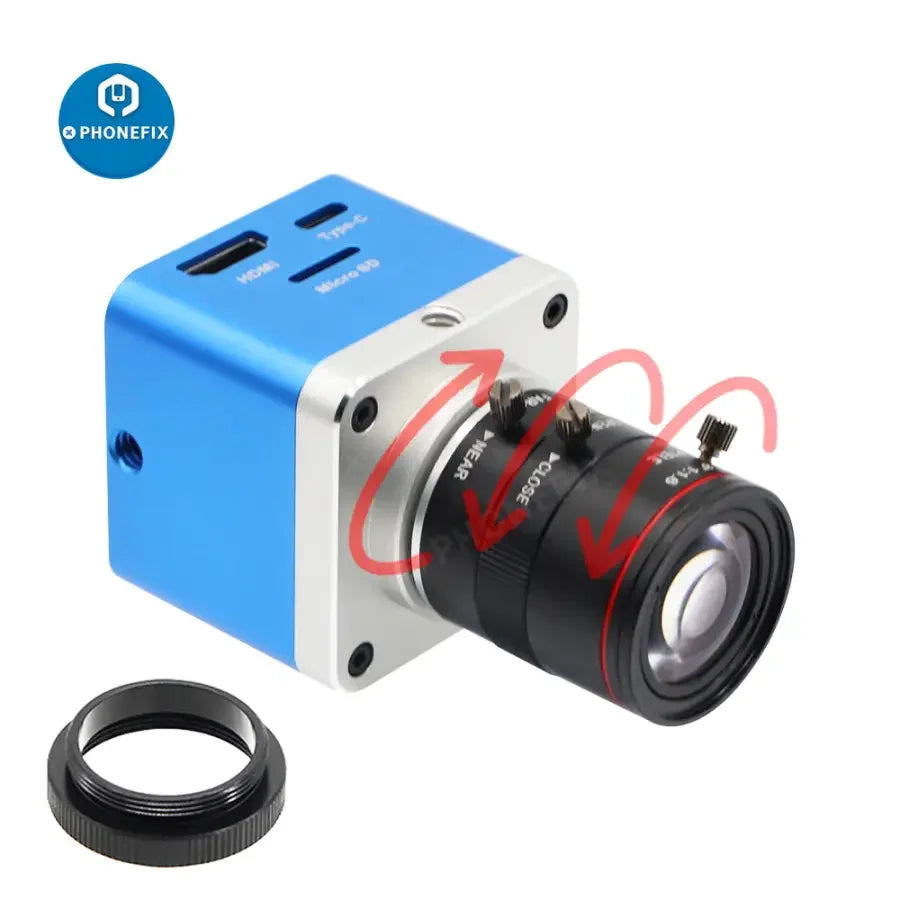 PHONEFIX 4K UHD USB live streaming camera with 6-12mm F1.6 lens for industry digital video recording and broadcasting.