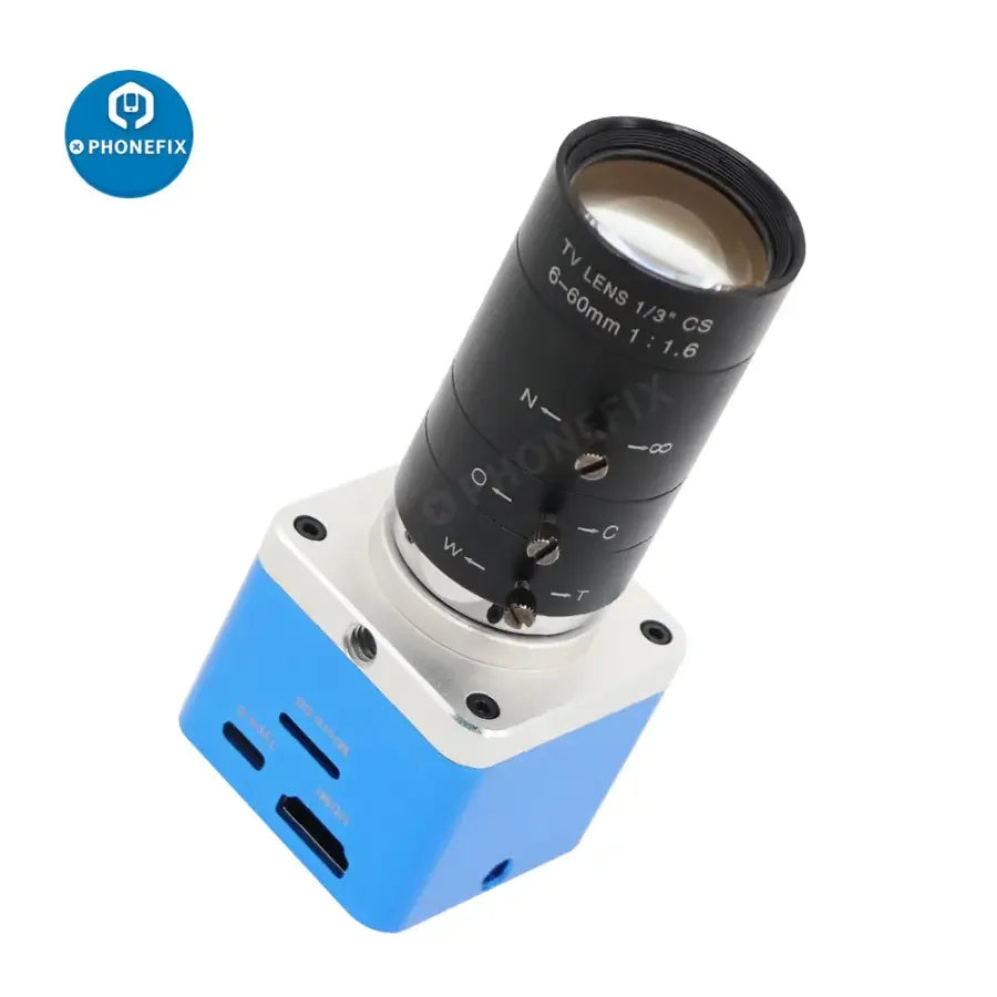 PHONEFIX 4K Ultra HD CMOS live streaming camera with 6-60mm F1.6 lens for industry digital video recording.
