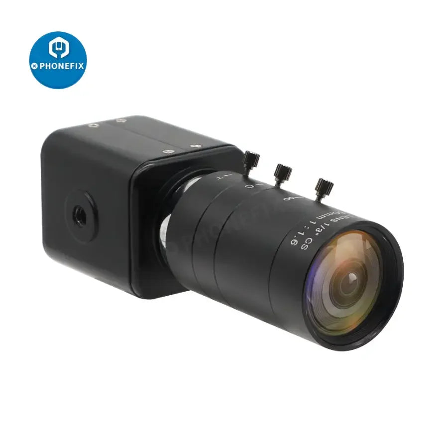 PhoneFIX live streaming camera with 6-60mm F1.6 lens, 2.0MP 1080p resolution, designed for live broadcasts and online streaming.