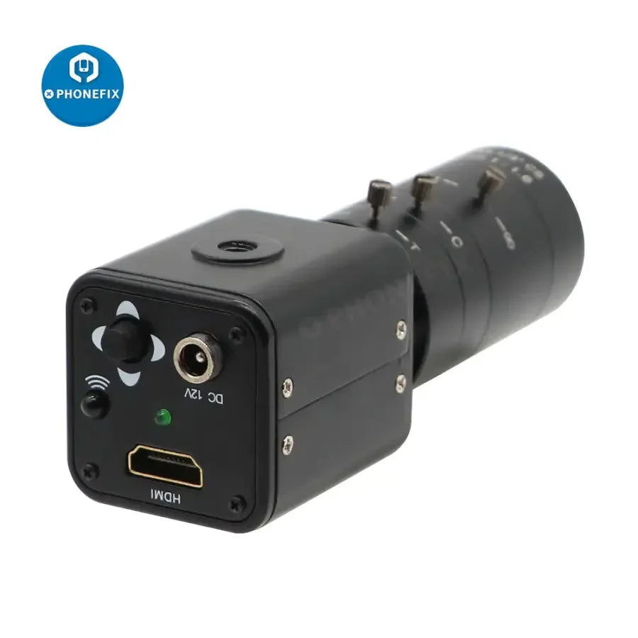 PhoneFIX live streaming camera with 6-60mm F1.6 lens, 2.0MP, 60FPS, 1080p HDMI industry camera for high-quality video recording