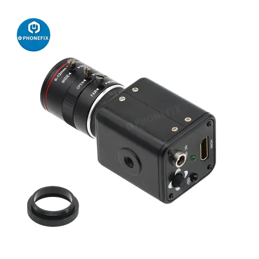 Caméra de streaming en direct PHONEFIX avec objectif 6-12 mm F1.6, caméra de diffusion en direct 60 FPS pour un streaming en direct de haute qualité.