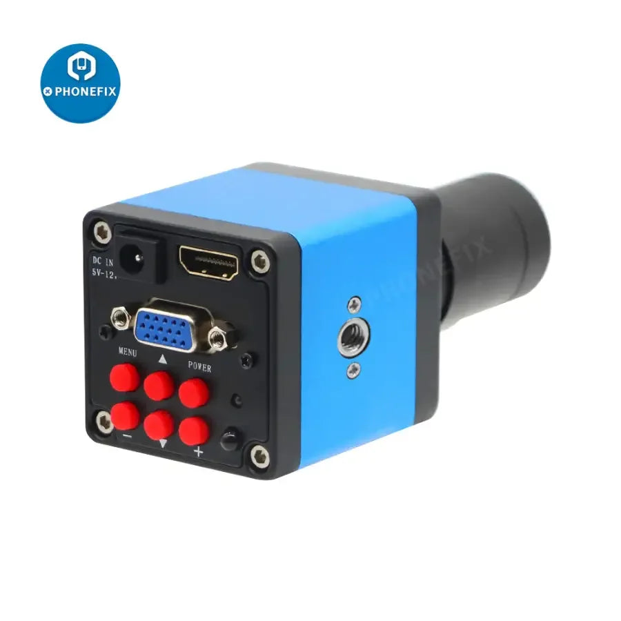 PHONEFIX HDMI VGA live streaming camera with 5.0-50mm F1.6 lens, industry-grade digital webcam for high-quality video.