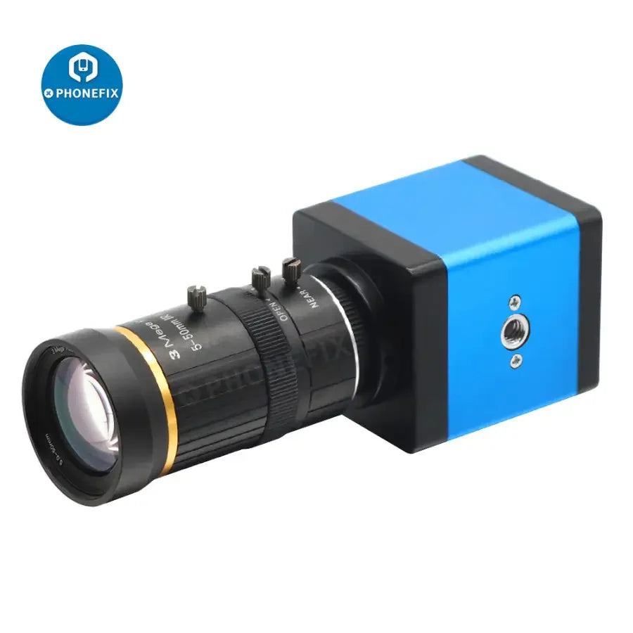PHONEFIX HDMI VGA industry live streaming camera with 5-50mm F1.4 lens for webcam and webcast applications.