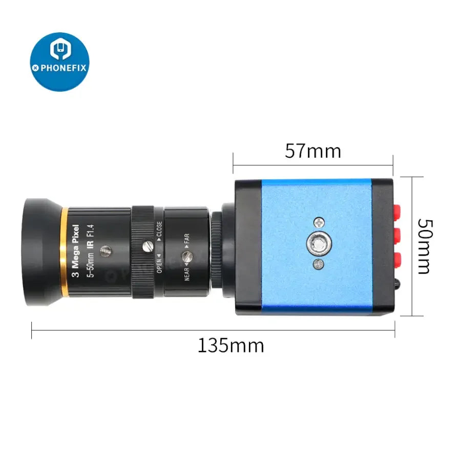 PHONEFIX HDMI VGA industry live streaming camera with 5-50mm F1.4 lens, webcam for webcast and professional video recording