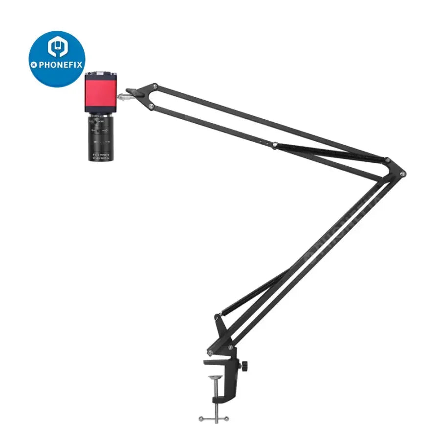 PHONEFIX HDMI VGA digital video microscope camera with 8-50mm fixed focus lens for live streaming and detailed close-up viewing.