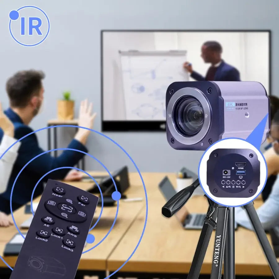 PHONEFIX 10X auto-focus 1080P live streaming camera module showcasing a compact design for high-quality broadcast videos.
