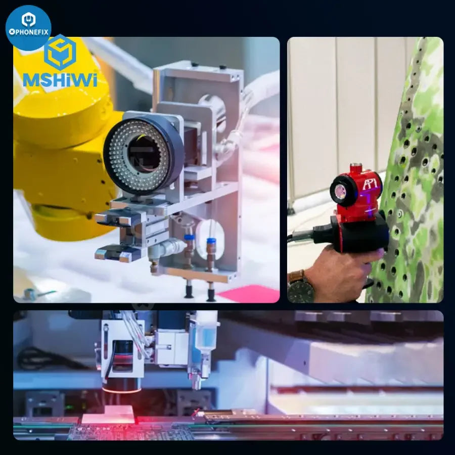 Phonefix 10GigE Vision industrial machine vision camera with gigabit Ethernet and color shutter for high-resolution imaging.