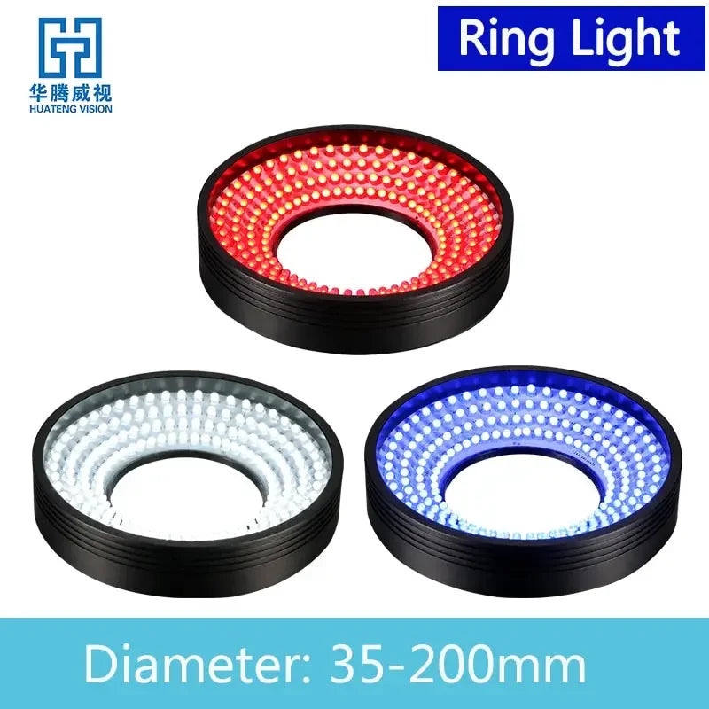 PhoneFIX LED ring light illuminator for industrial machine vision cameras, providing bright, even lighting for precise imaging.
