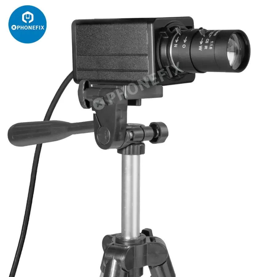 Cámara web PHONEFIX de 5.0 MP y resolución 4K con zoom de 10 aumentos y lente varifocal, cámara de visión artificial para vídeo e imágenes de alta resolución.