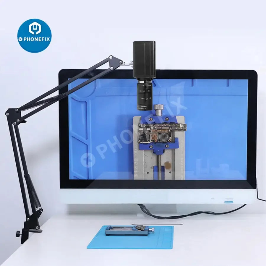 Cámara web PHONEFIX de 5.0 MP y resolución 4K con zoom de 10 aumentos y lente varifocal, ideal para visión artificial y captura de vídeo de alta resolución.