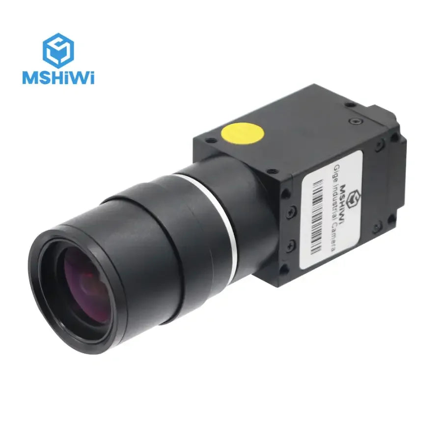 PHONEFIX GigE Vision industrial camera with 6.3MP 1/1.8" CMOS rolling shutter color sensor for machine vision applications.