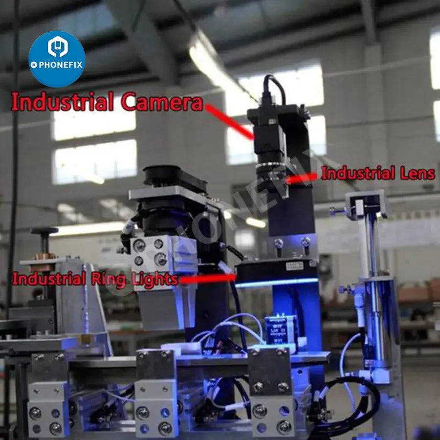 Caméra d'inspection industrielle PHONEFIX USB 3.0 haute vitesse, obturateur global couleur 2.3 MP pour applications de vision industrielle.