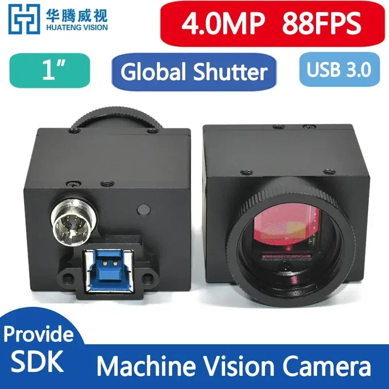 Caméra de vision industrielle numérique PhoneFIX USB 3.0 avec obturateur global pour applications industrielles de capture d'images et d'inspection.