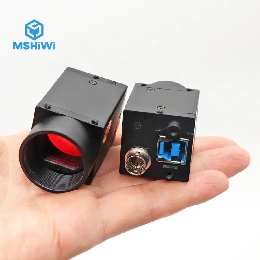 Cámara industrial PHONEFIX USB 3.0 Vision con obturador global a color de 5.0 MP y SDK para aplicaciones de visión artificial.