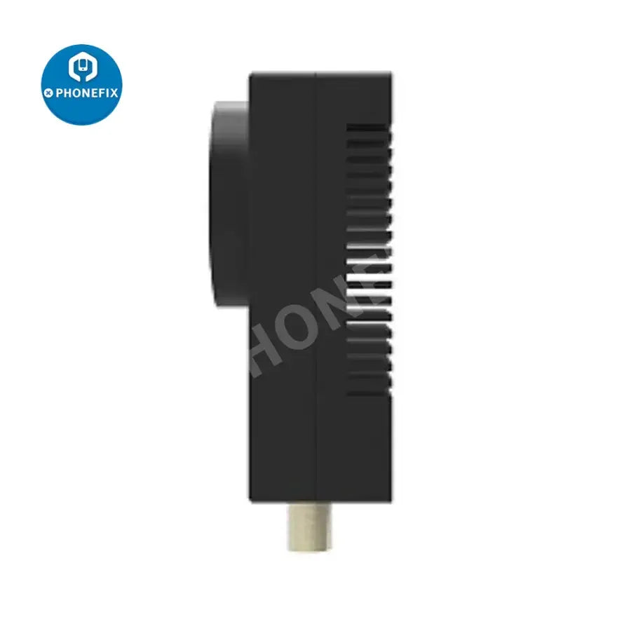 PHONEFIX 5.0MP USB 2.0 industrial machine vision camera with Windows system, shown mounted for industrial inspection.