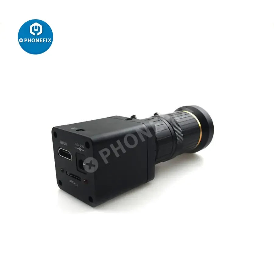 PHONEFIX 2.0MP HDMI industry machine vision camera with 5-50mm lens and 1080p live video output.