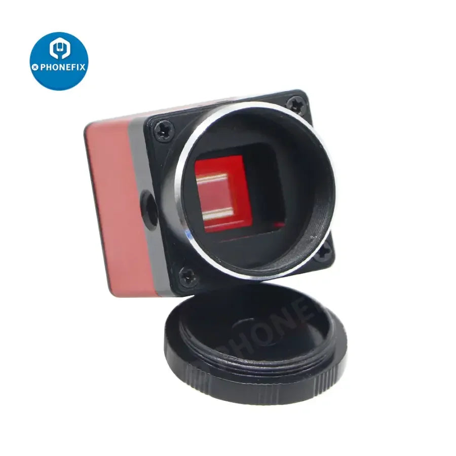 5MP USB 3.0 CMOS digital industrial camera with microscope eyepiece for machine vision applications by PHONEFIX.