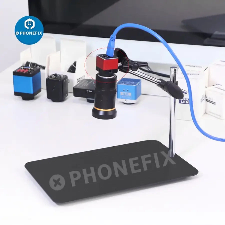 5MP USB 3.0 CMOS digital industrial microscope camera by PHONEFIX, designed for machine vision and high-resolution imaging.