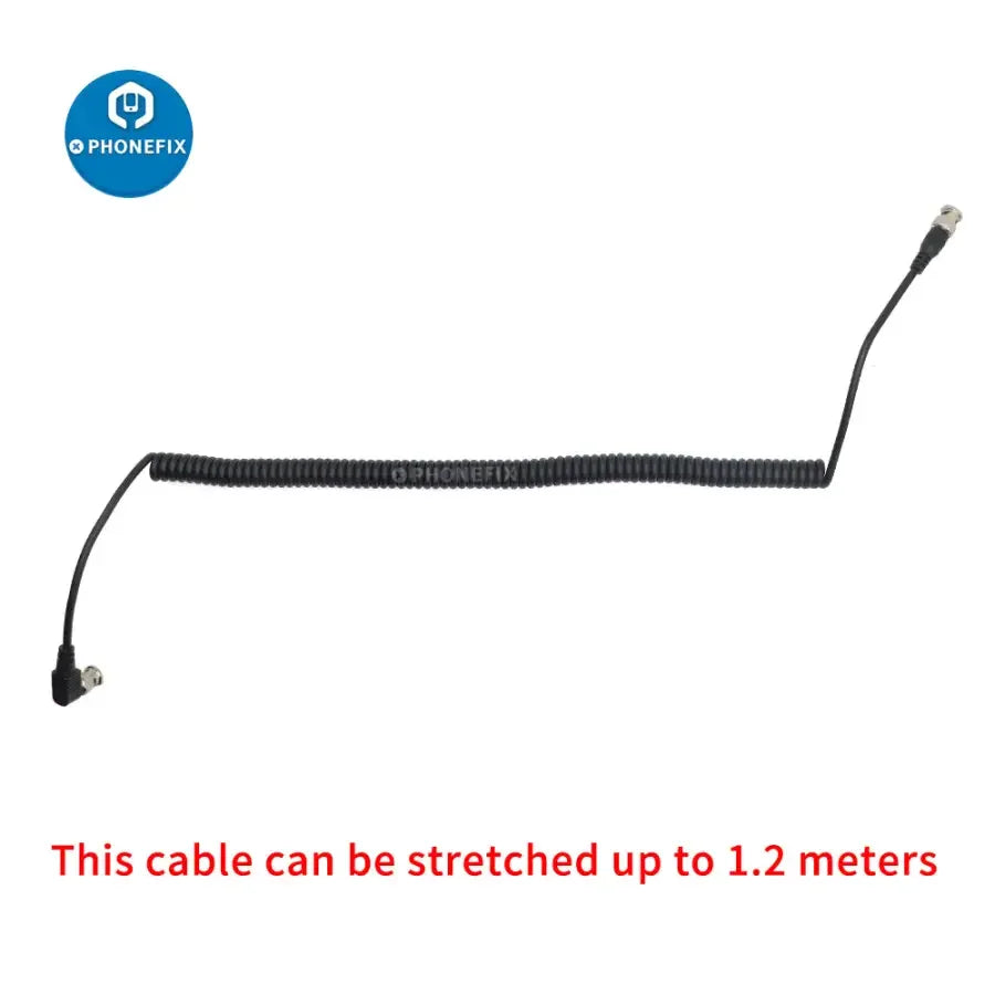PHONEFIX BNC Coaxial Cable HD SDI 75 Ohm male to male for video live, 1.2 meters, ideal for machine vision cameras.