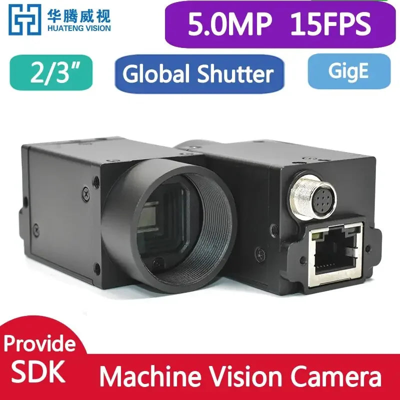 PHONEFIX industrial machine vision camera with high-speed Gige Ethernet and rolling shutter for industrial automation applications.
