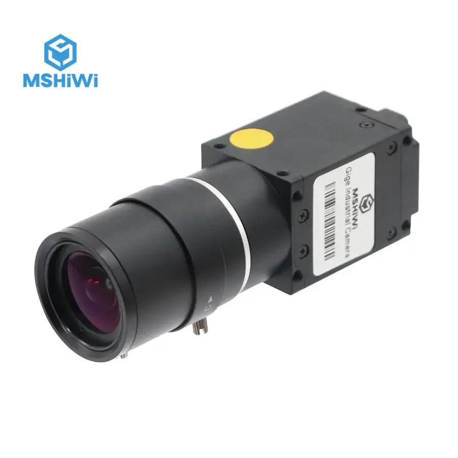 PHONEFIX GigE Vision industrial camera with 5.0MP 1/2.5" CMOS mono sensor and rolling shutter for machine vision applications.
