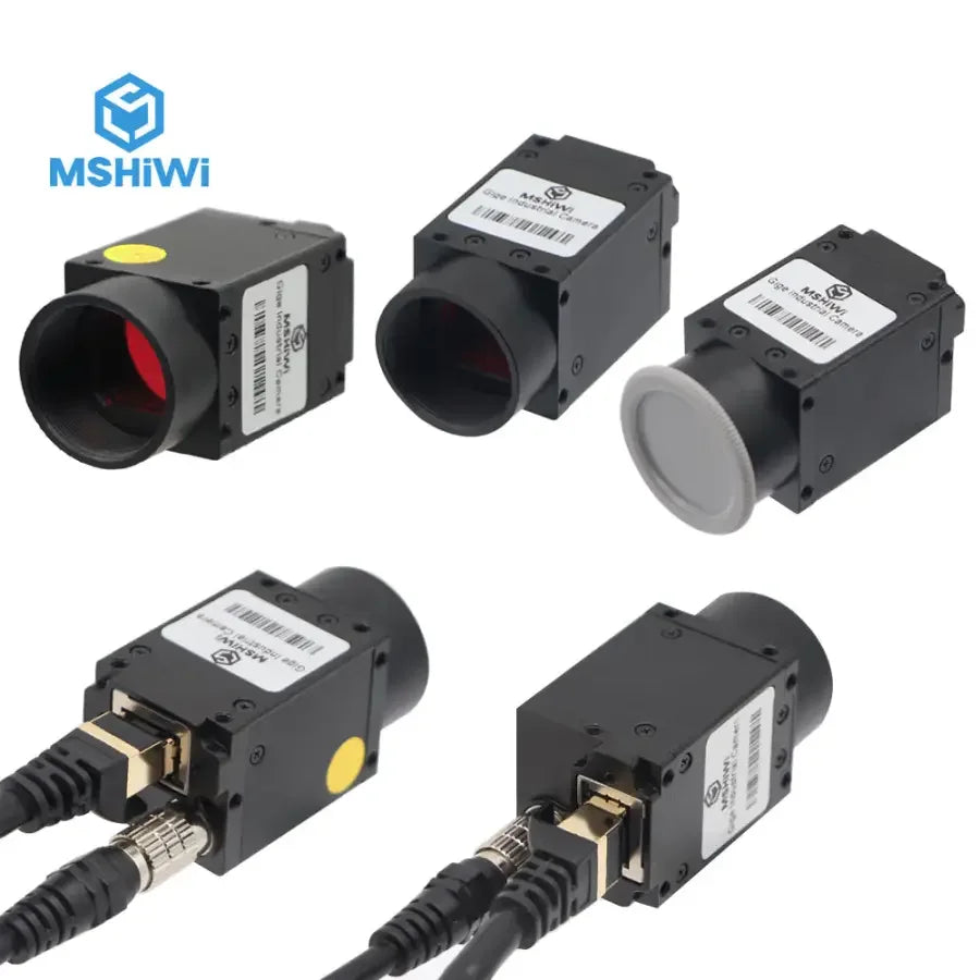 PHONEFIX GigE Vision industrial machine vision camera with 1/3" CMOS sensor, 0.36 MP, global shutter for industrial imaging.