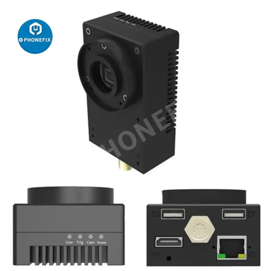 PHONEFIX smart digital industrial machine vision camera with global shutter, 8.9MP resolution, USB 2.0 interface, ideal for industrial imaging