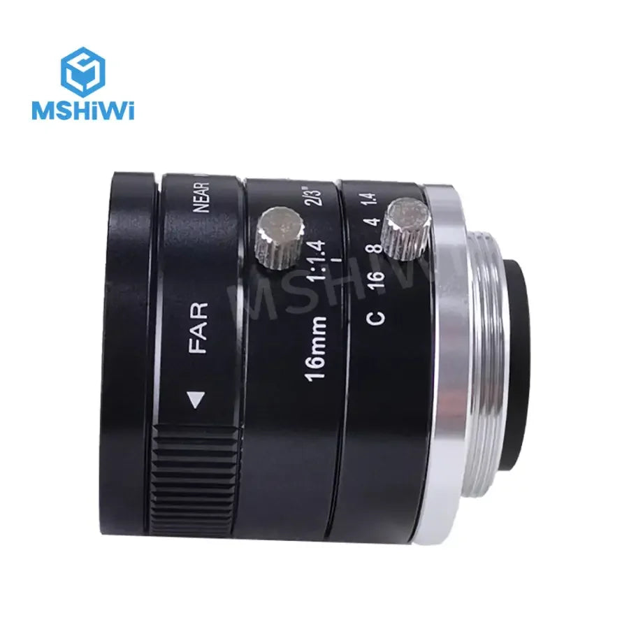 Objectif industriel PhoneFix 3MP à monture C avec une focale de 16 à 35 mm, une ouverture F1.4 et un iris manuel pour les applications de vision industrielle.