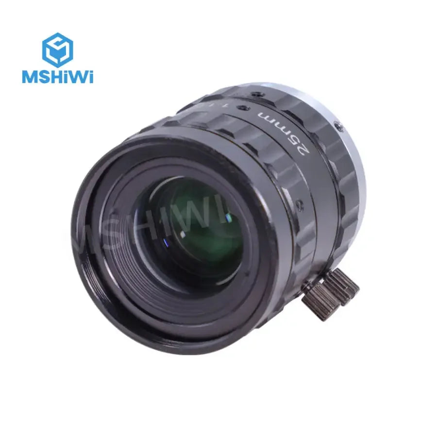PHONEFIX 12MP C-mount machine vision lens with 6mm focal length, manual focus, F1.8 aperture, suitable for industrial cameras.
