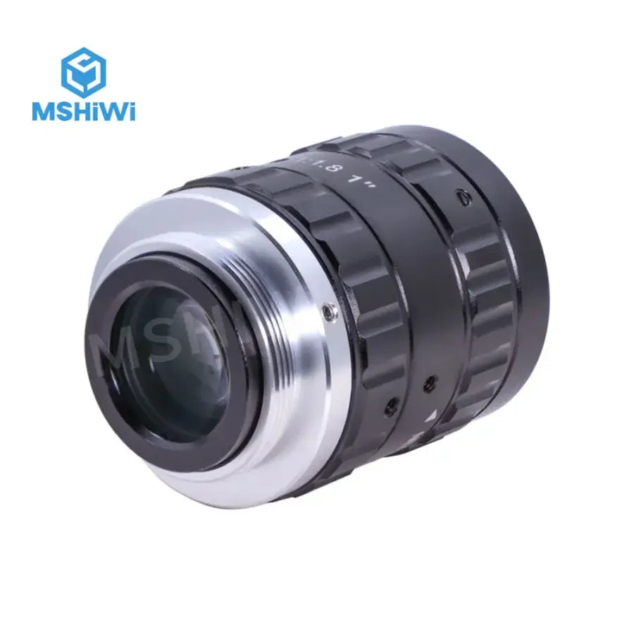 PHONEFIX 12MP 6mm C-mount machine vision lens with F1.8 aperture, manual focus, designed for high-resolution industrial cameras.