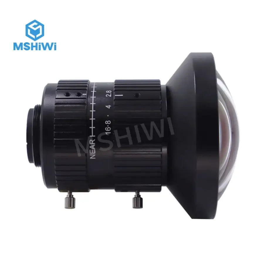 PhoneFIX 12MP C-mount machine vision lens with 6mm focal length and F1.8 aperture for high-resolution imaging.