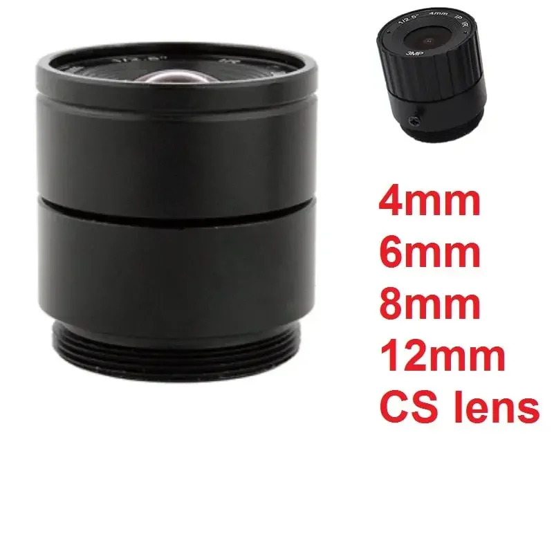 CS Mount fixed-focus CCTV lens by PHONEFIX, manual zoom machine vision lens for USB cameras, suitable for security and surveillance.